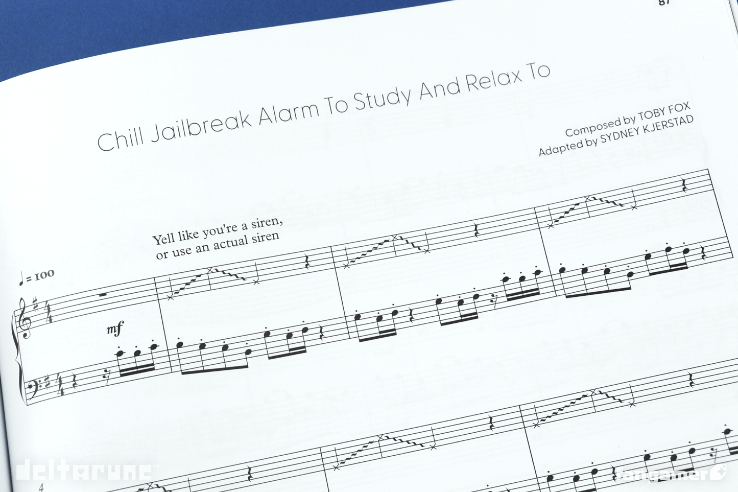 DELTARUNE Chapter 2 Piano Score Book