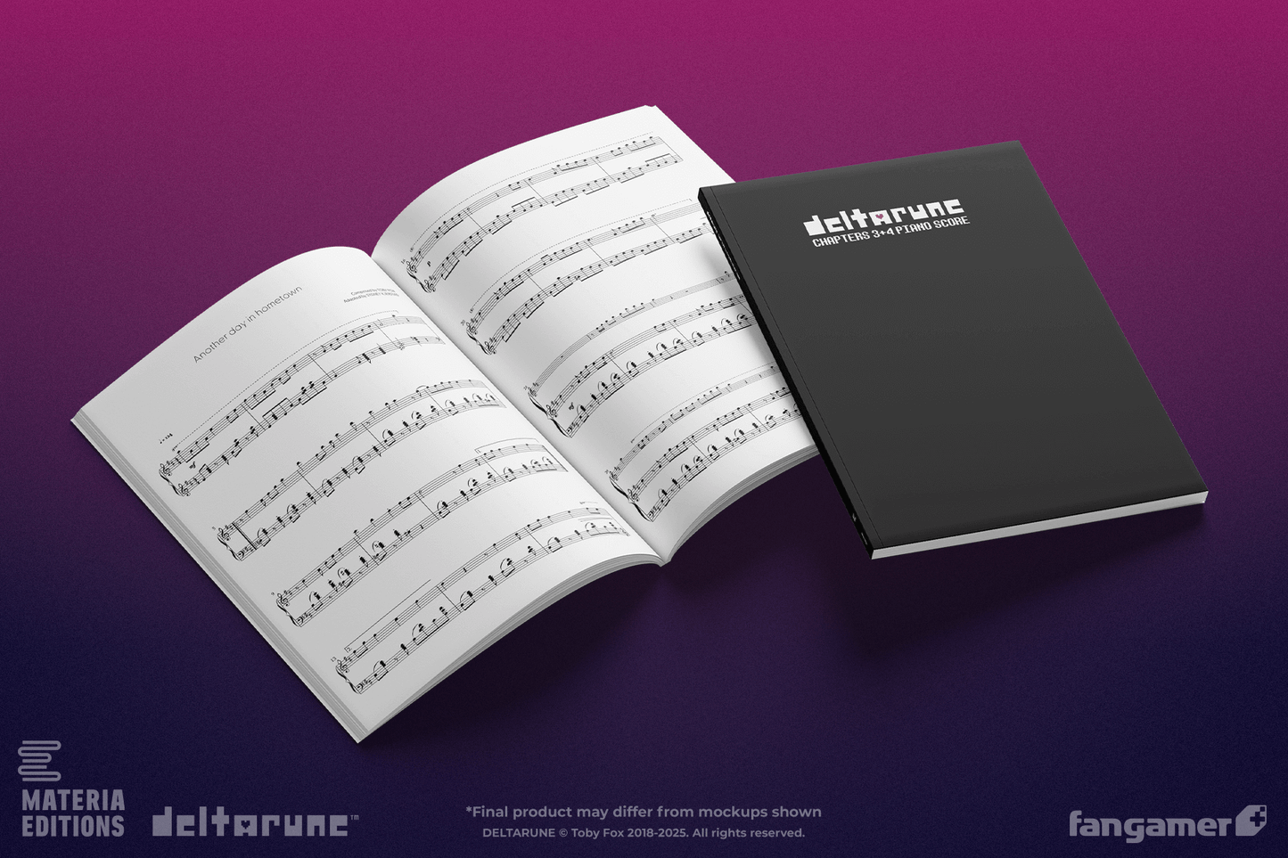 DELTARUNE Chapters 3+4 Piano Score Book