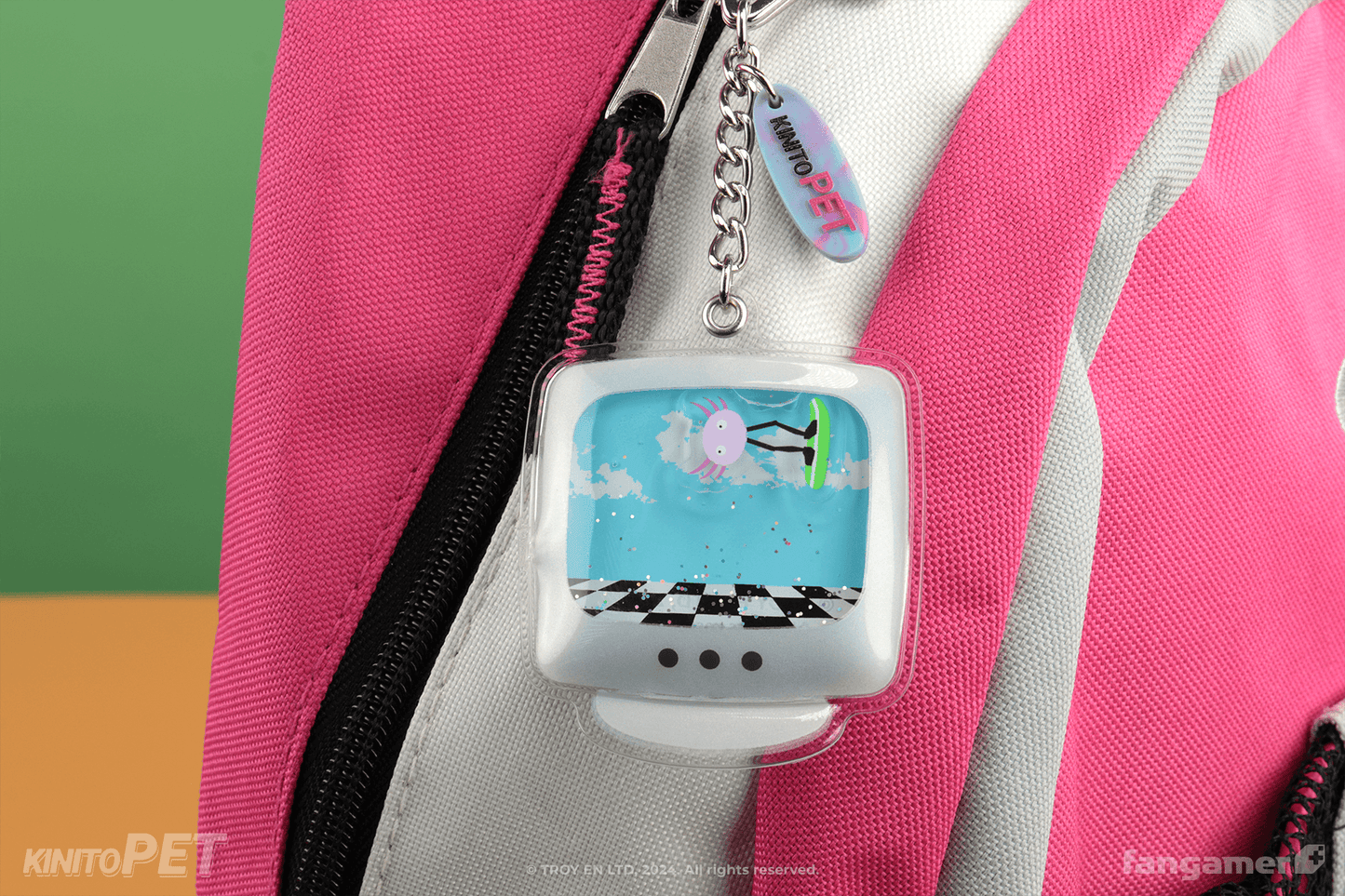 Surfing Kinito Keychain
