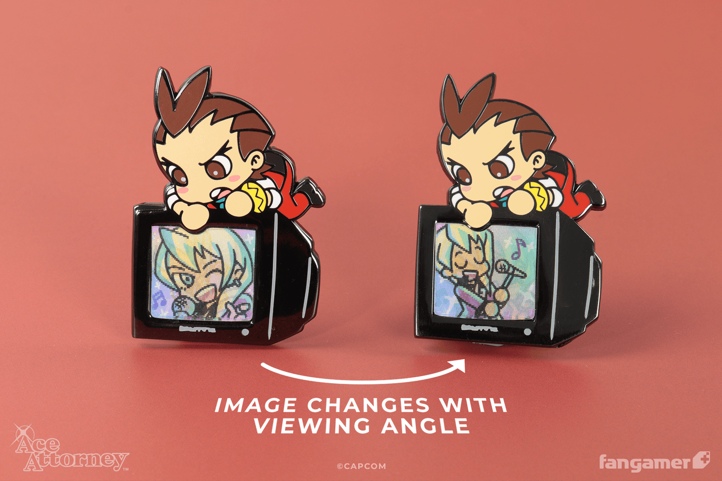 Let's Rock! Lenticular Pin