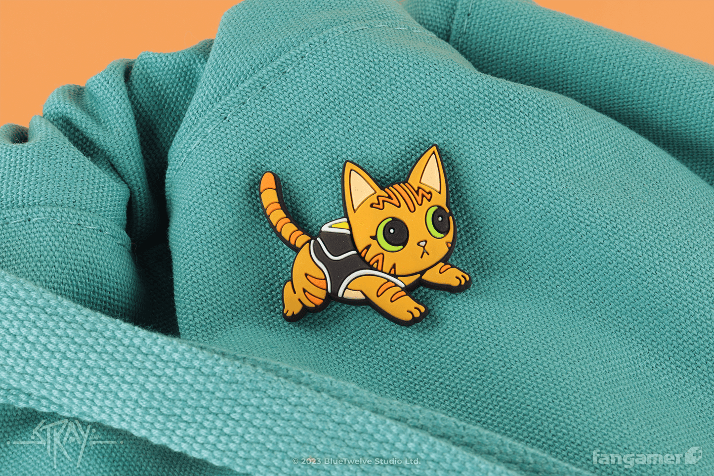 Curious Cat PVC Pin