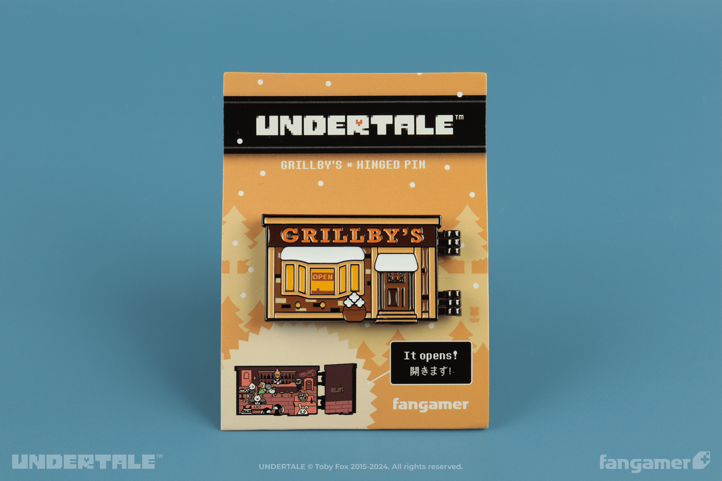 Grillby's Hinged Pin