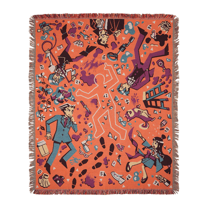 Crime Scene Throw Blanket