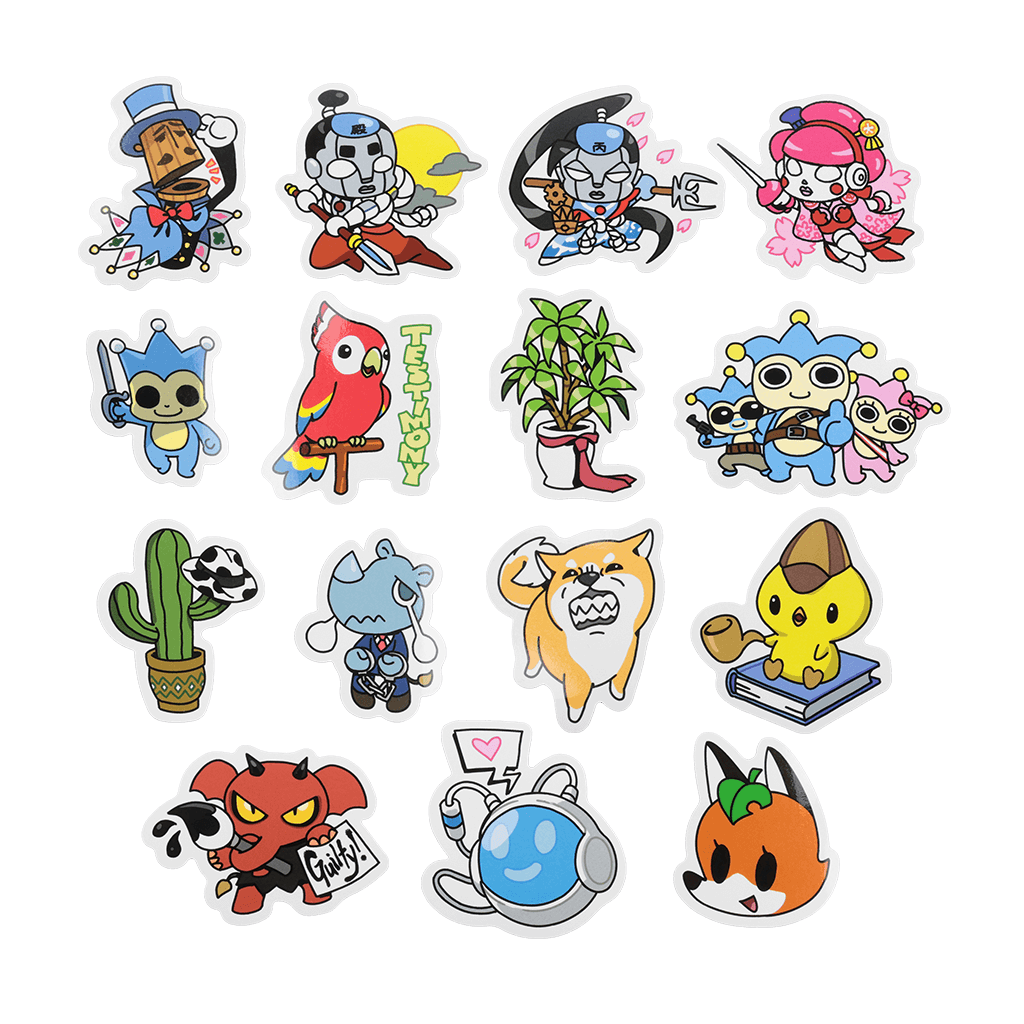 Criminally Cute Mascot Sticker Set