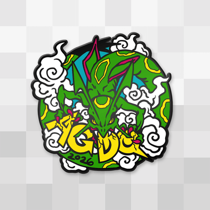 AGDQ 2026 Finale Pin: Emerald Dragon