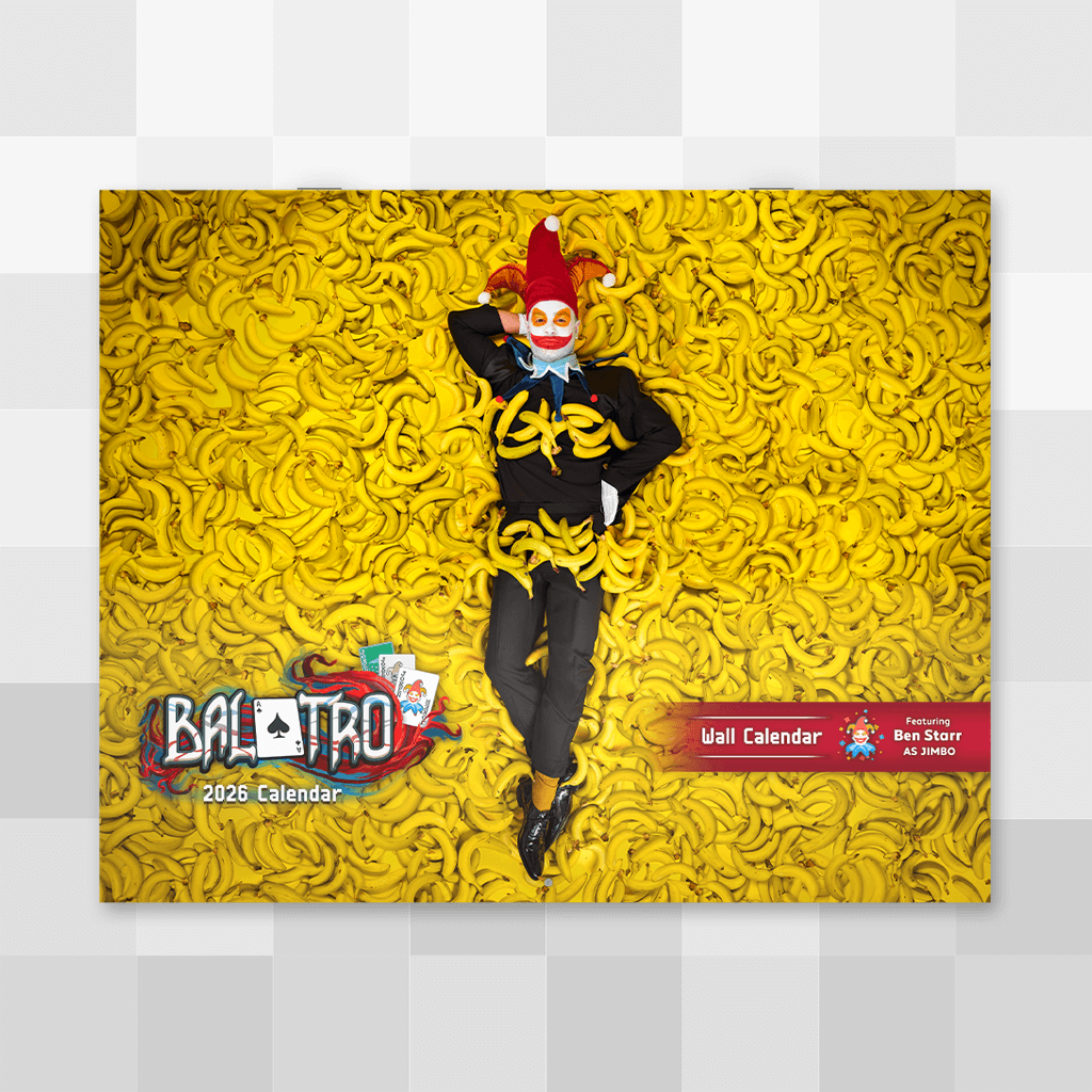 Balatro 2026 Wall Calendar