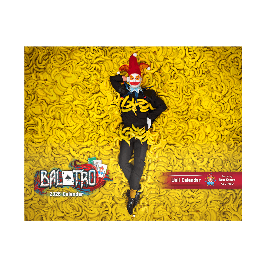 Balatro 2026 Wall Calendar