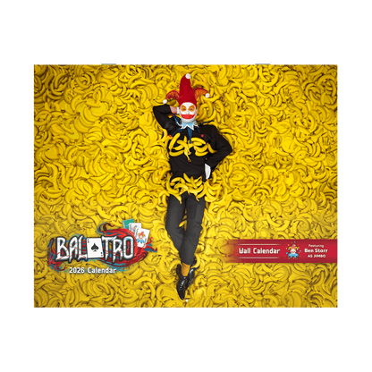 Balatro 2026 Wall Calendar