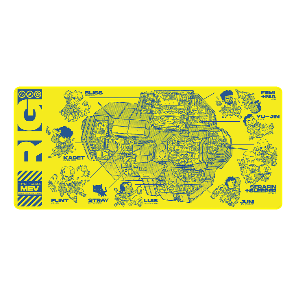 Rig Cross-Section Desk Mat