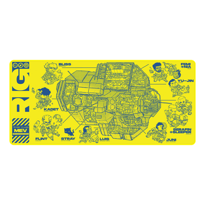 Rig Cross-Section Desk Mat