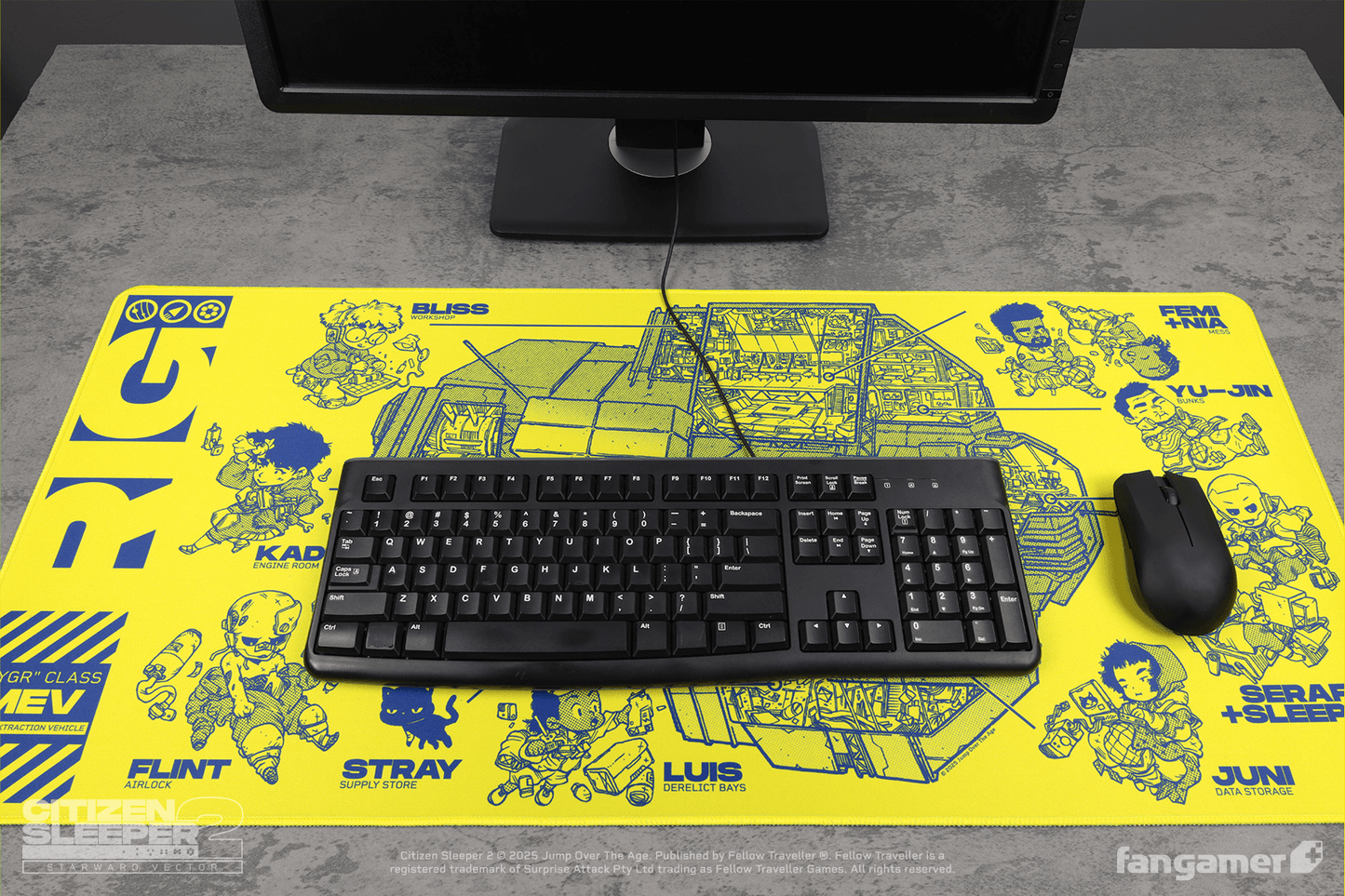 Rig Cross-Section Desk Mat