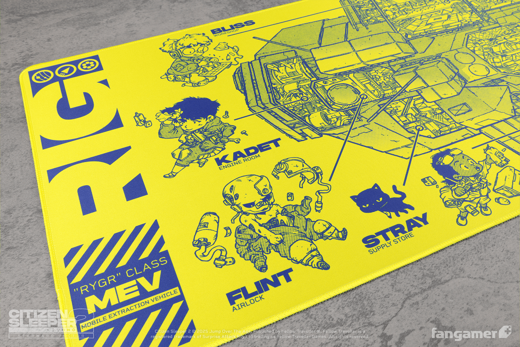 Rig Cross-Section Desk Mat