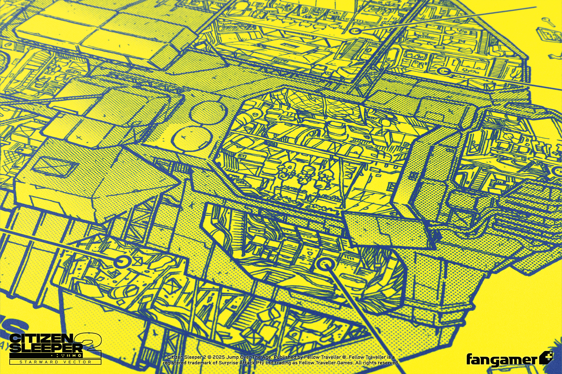 Rig Cross-Section Desk Mat