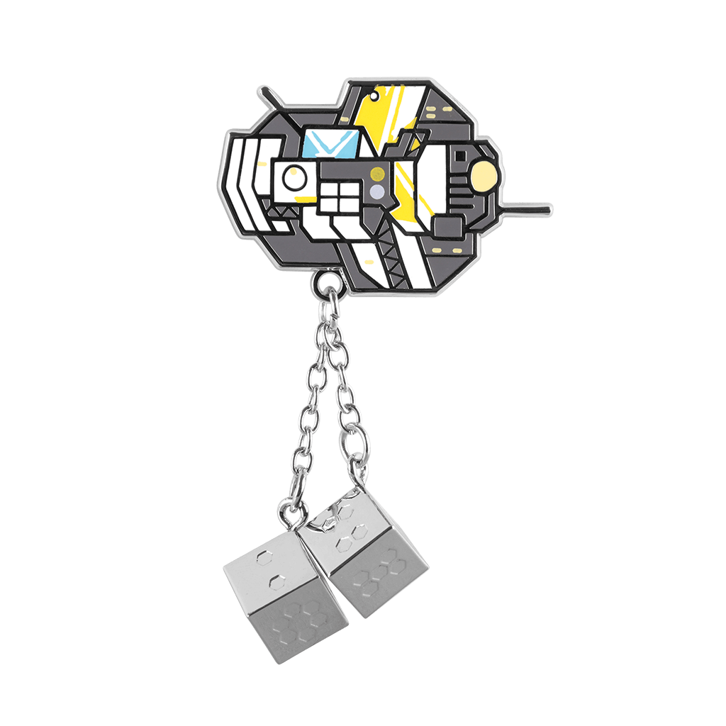 The Rig Hanging Dice Pin