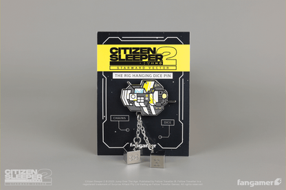 The Rig Hanging Dice Pin
