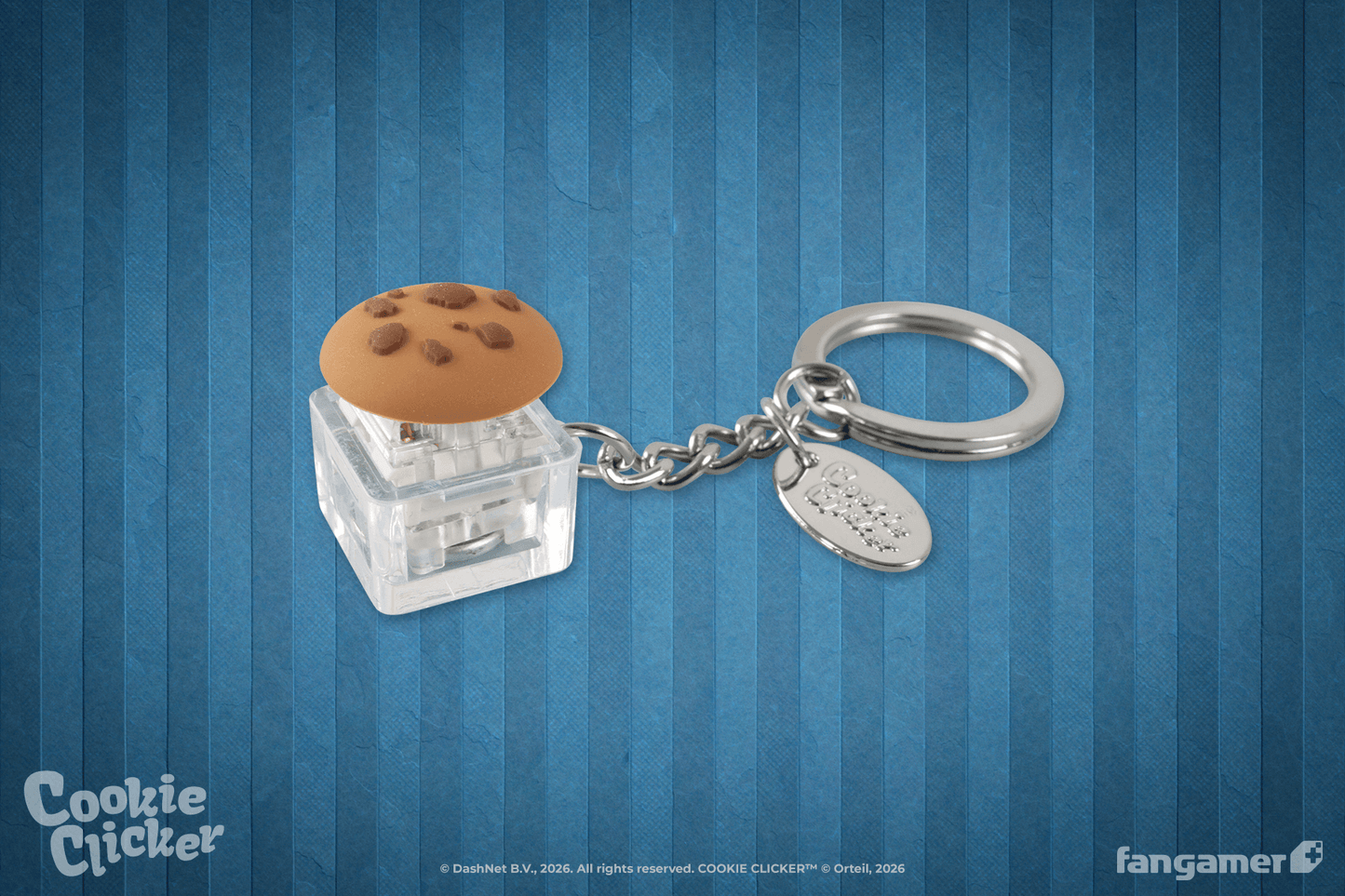 Cookie Clicker Clicker Cookie Keychain