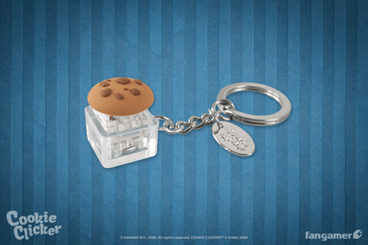 Cookie Clicker Clicker Cookie Keychain