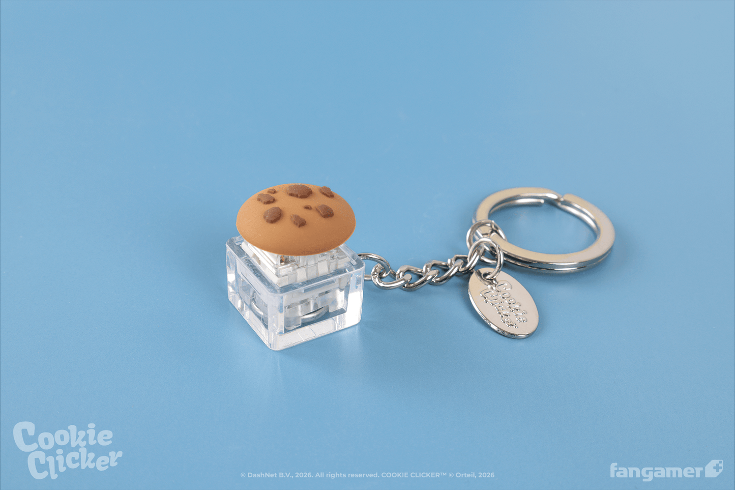 Cookie Clicker Clicker Cookie Keychain