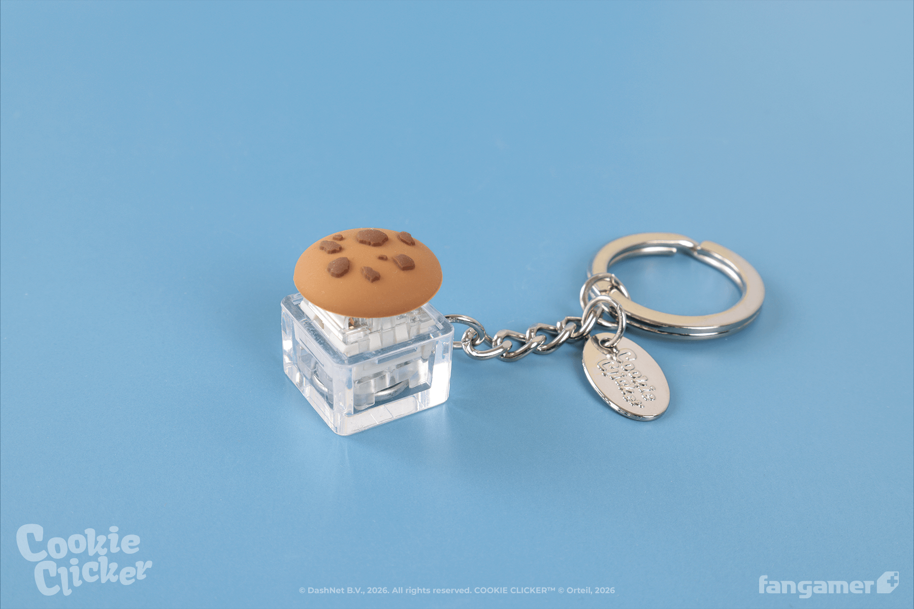 Cookie Clicker Clicker Cookie Keychain