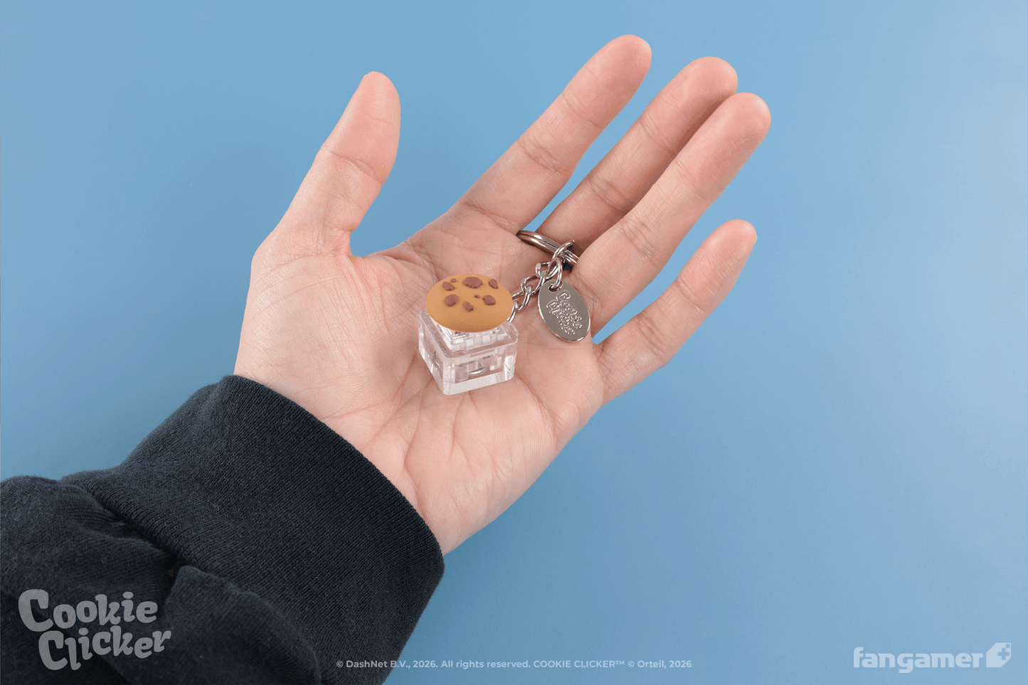 Cookie Clicker Clicker Cookie Keychain
