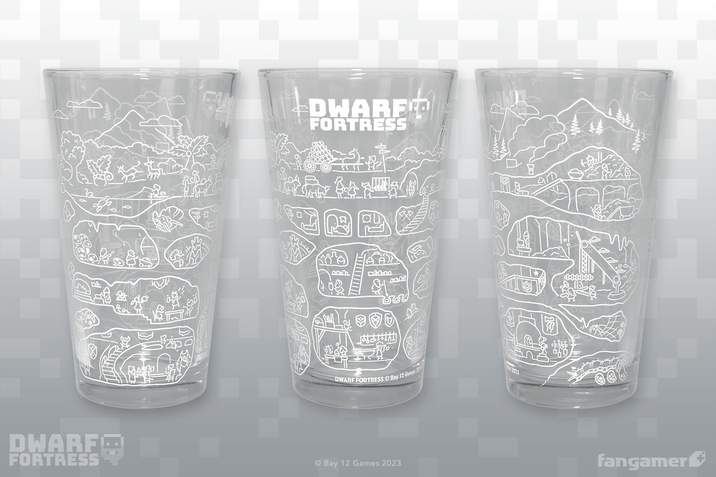 Fortress Cross-Section Pint Glass