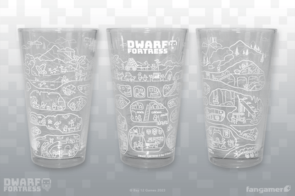 Fortress Cross-Section Pint Glass