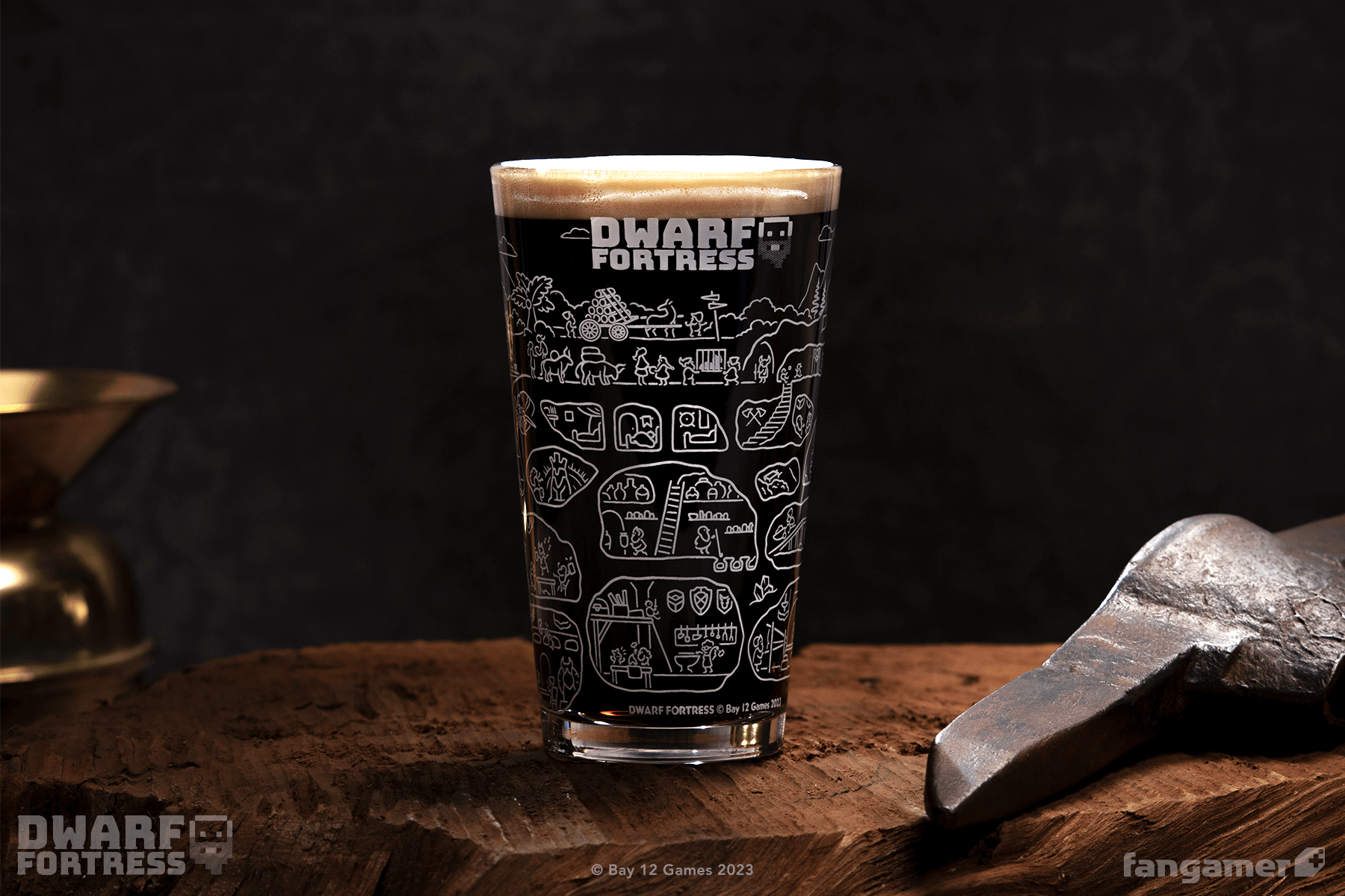 Fortress Cross-Section Pint Glass
