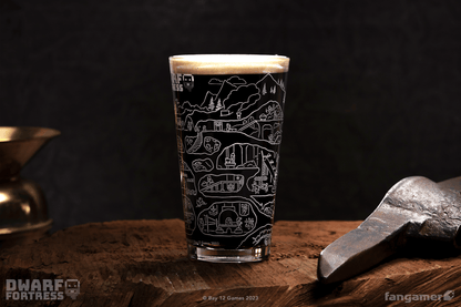 Fortress Cross-Section Pint Glass
