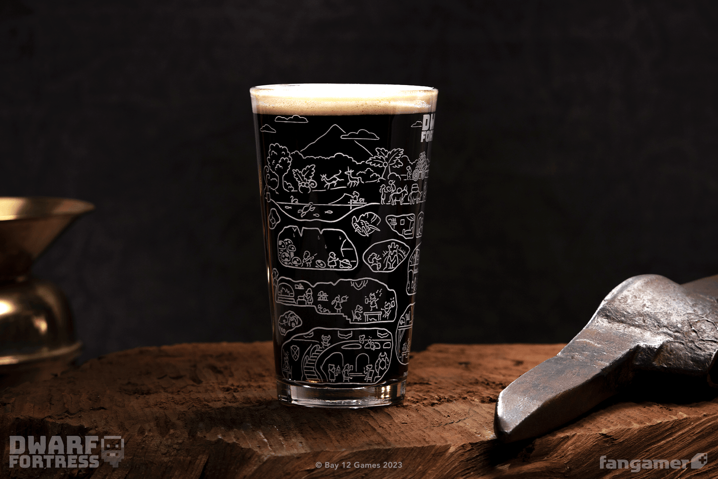 Fortress Cross-Section Pint Glass