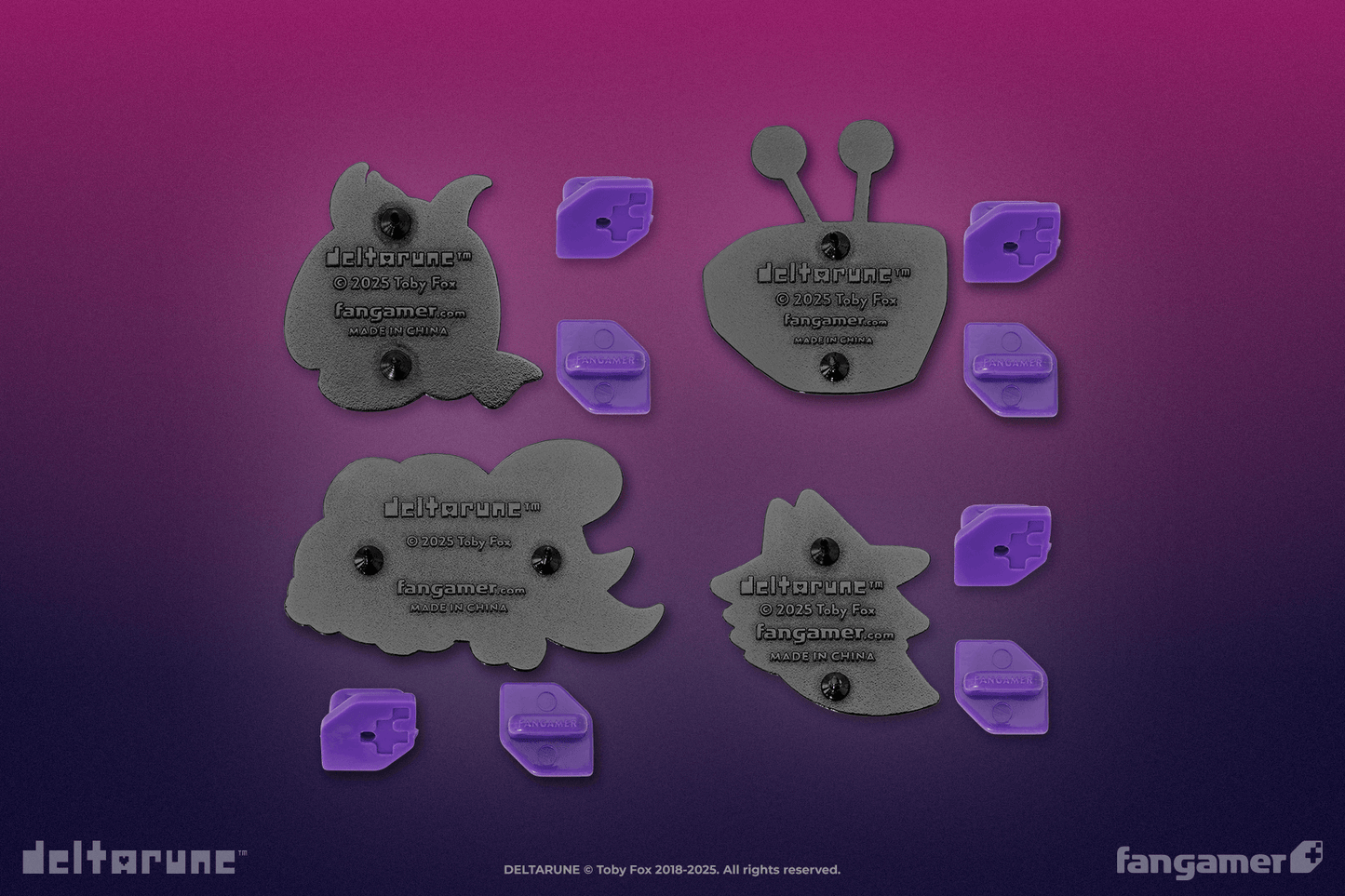 DELTARUNE Character Pin Set 4