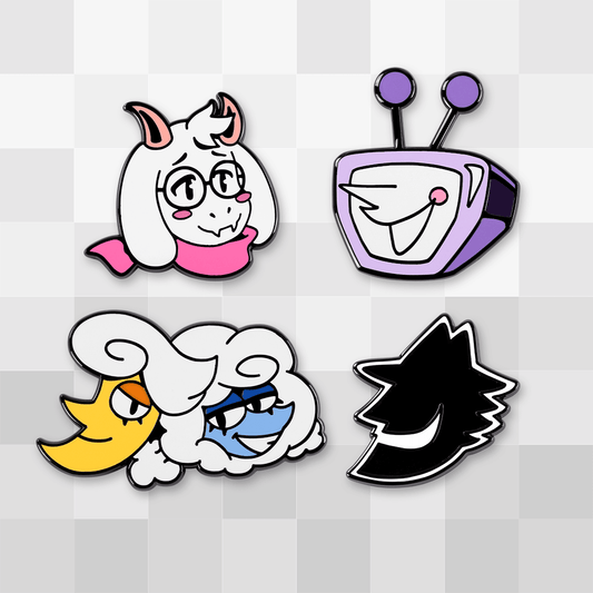 DELTARUNE Character Pin Set 4