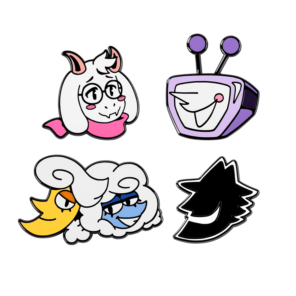 DELTARUNE Character Pin Set 4