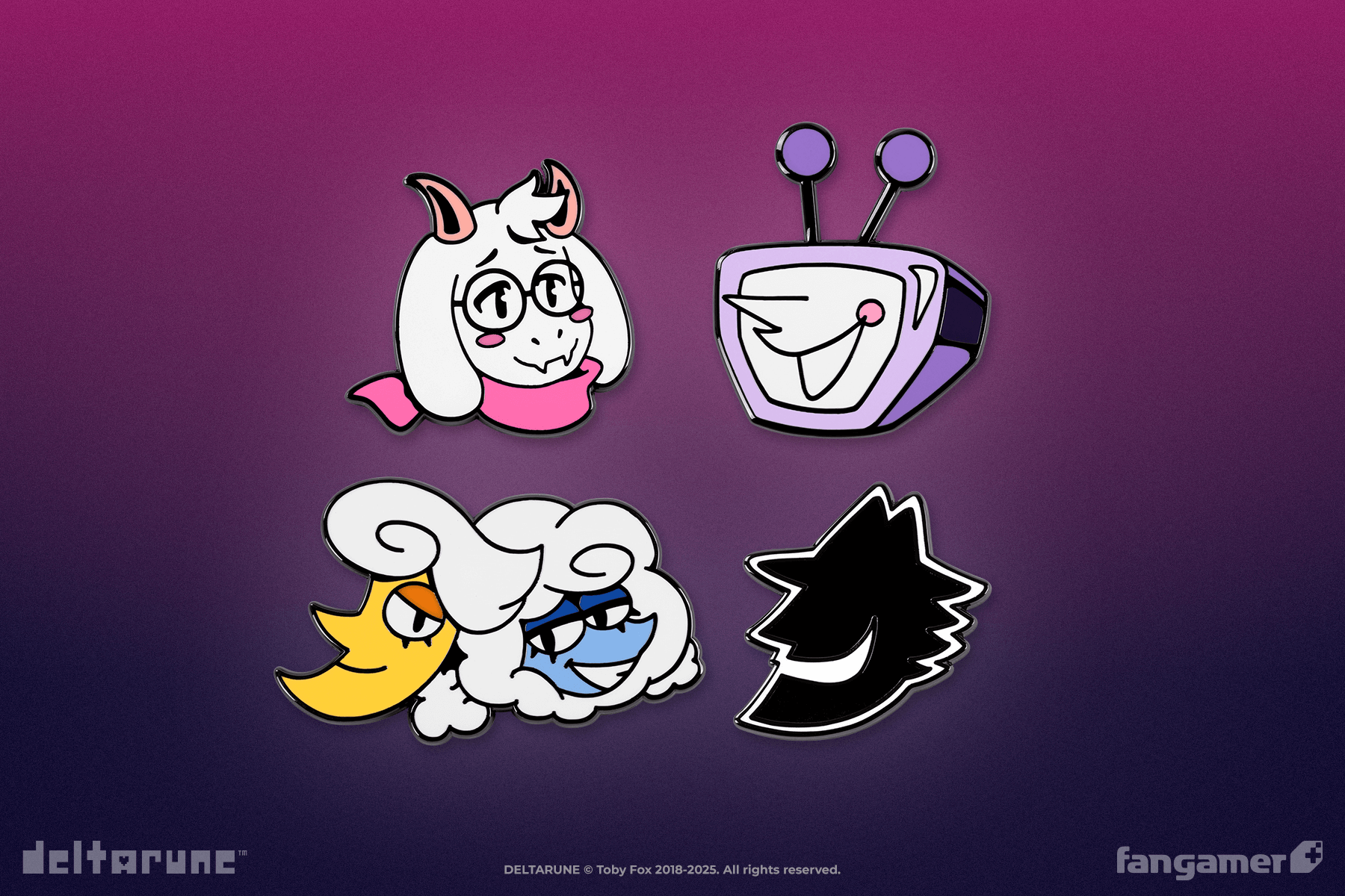 DELTARUNE Character Pin Set 4