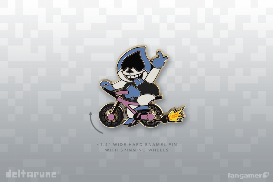 Cool Bike Lancer Spinning Enamel Pin