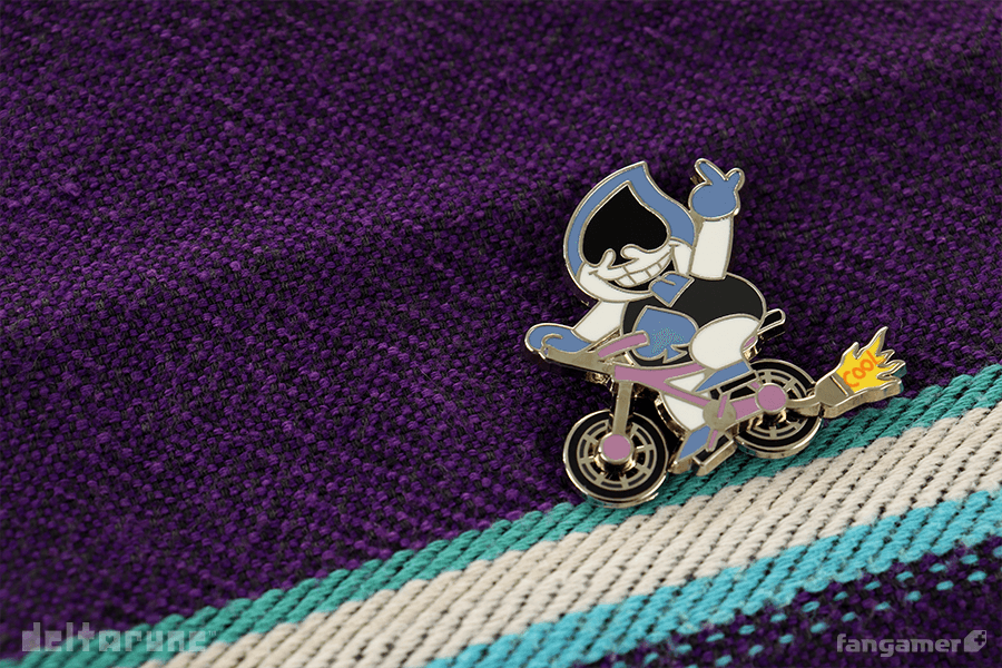 Cool Bike Lancer Spinning Enamel Pin