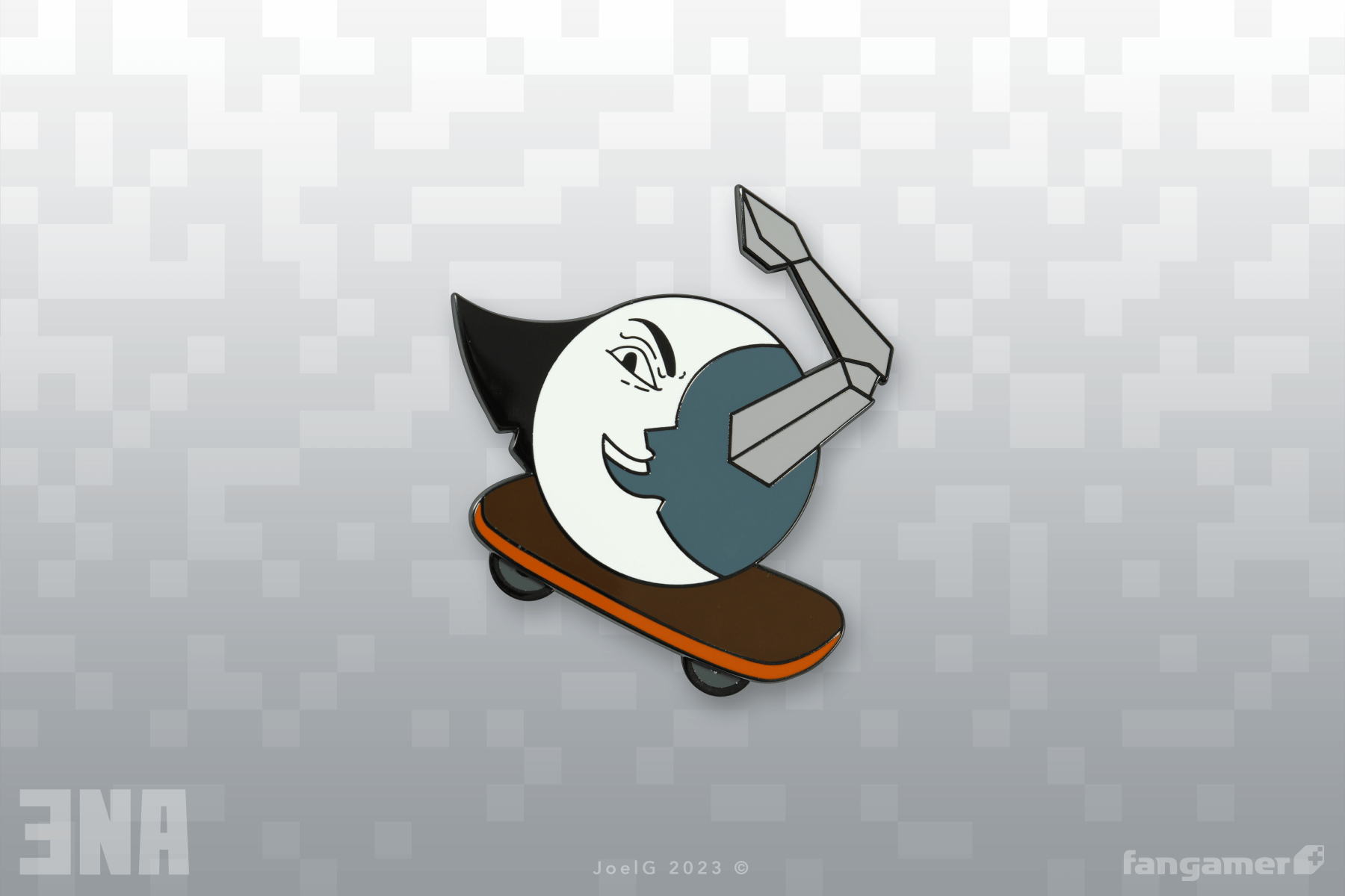 Skateboarding Moony Pin