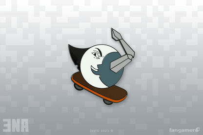 Skateboarding Moony Pin