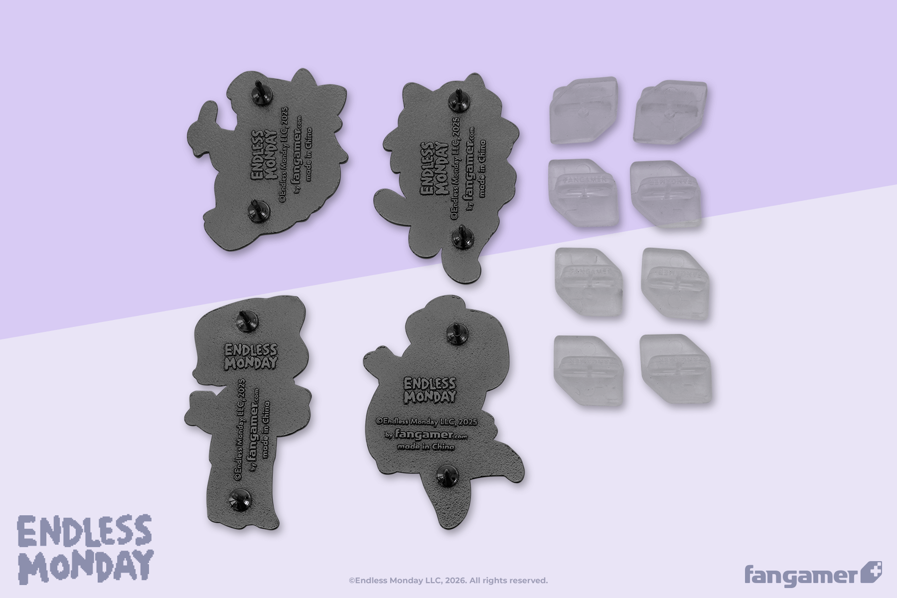 Endless Monday Character Pin Set