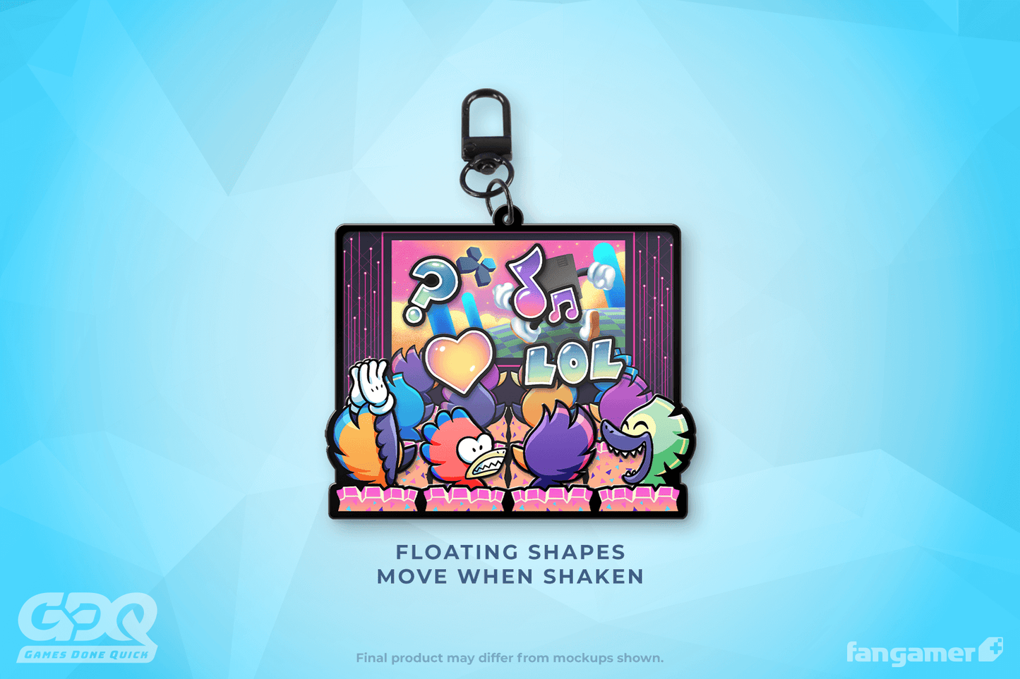 GDQ Interactive Crowd Shaker Charm