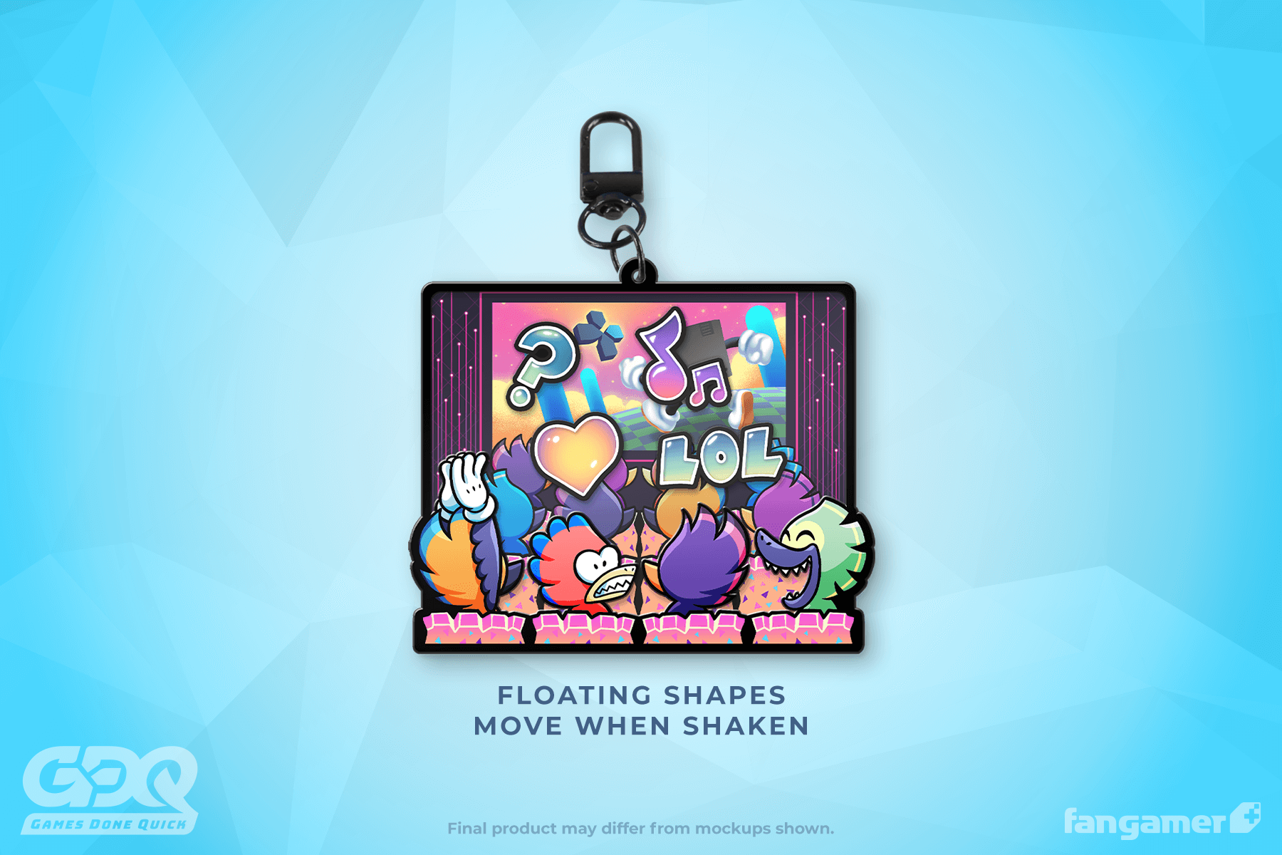 GDQ Interactive Crowd Shaker Charm