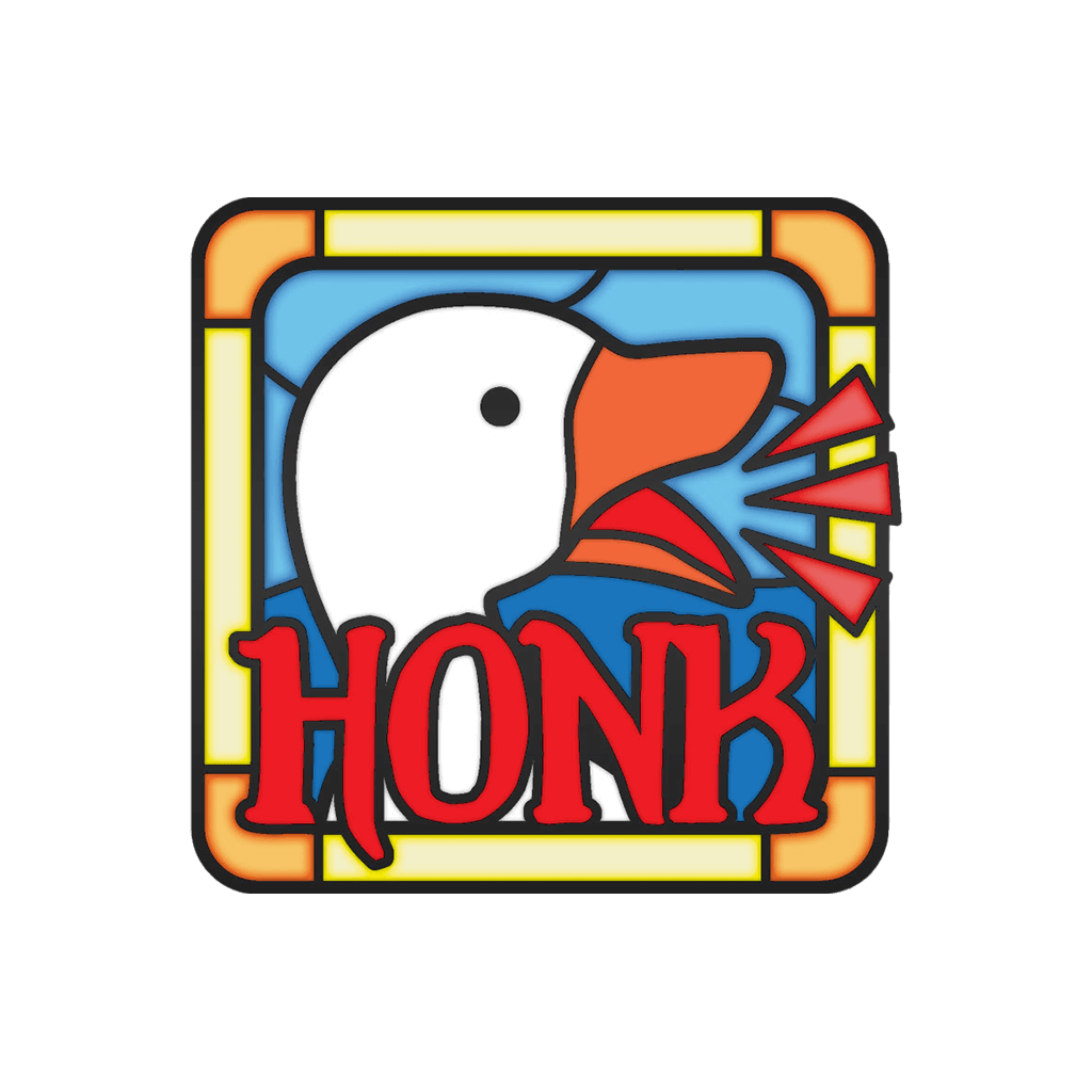GDQ Stained Glass Honk Pin