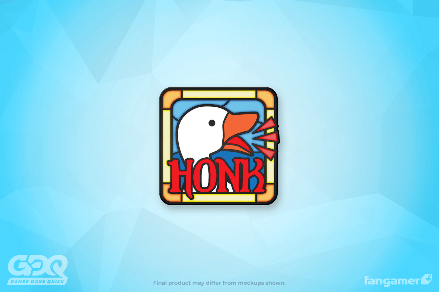 GDQ Stained Glass Honk Pin