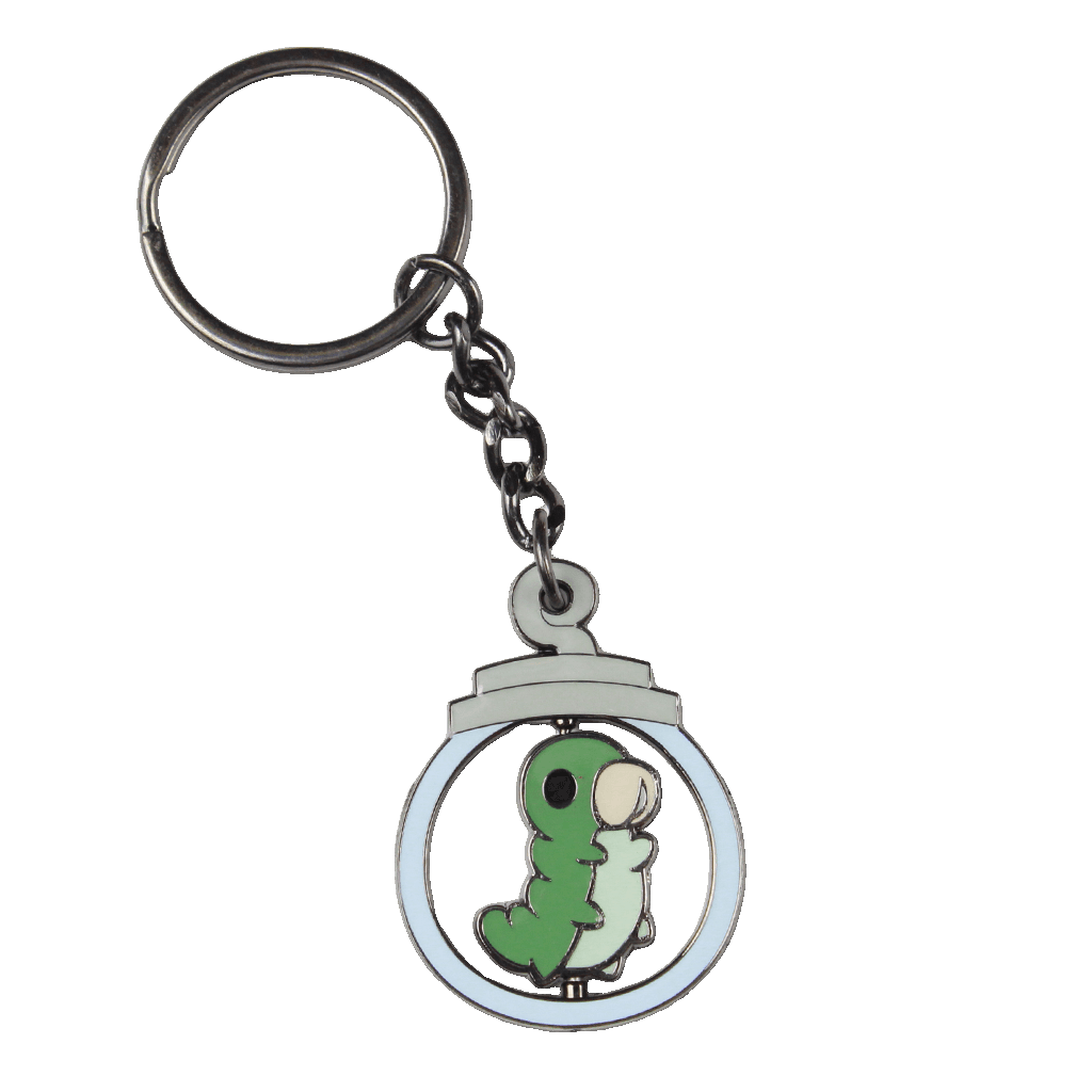 Grub in a Jar Spinning Keychain