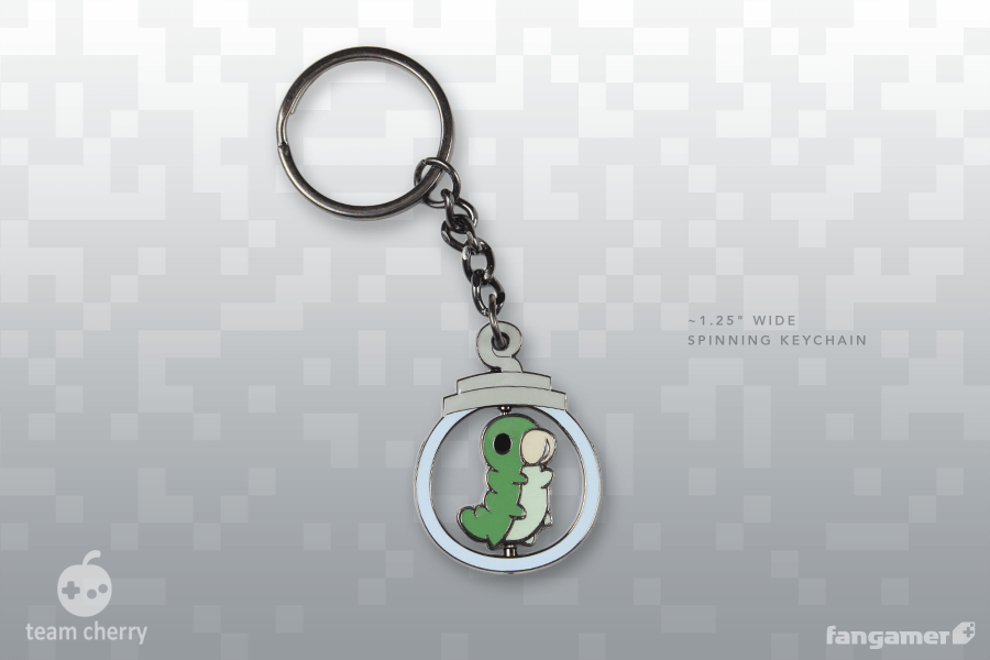 Grub in a Jar Spinning Keychain