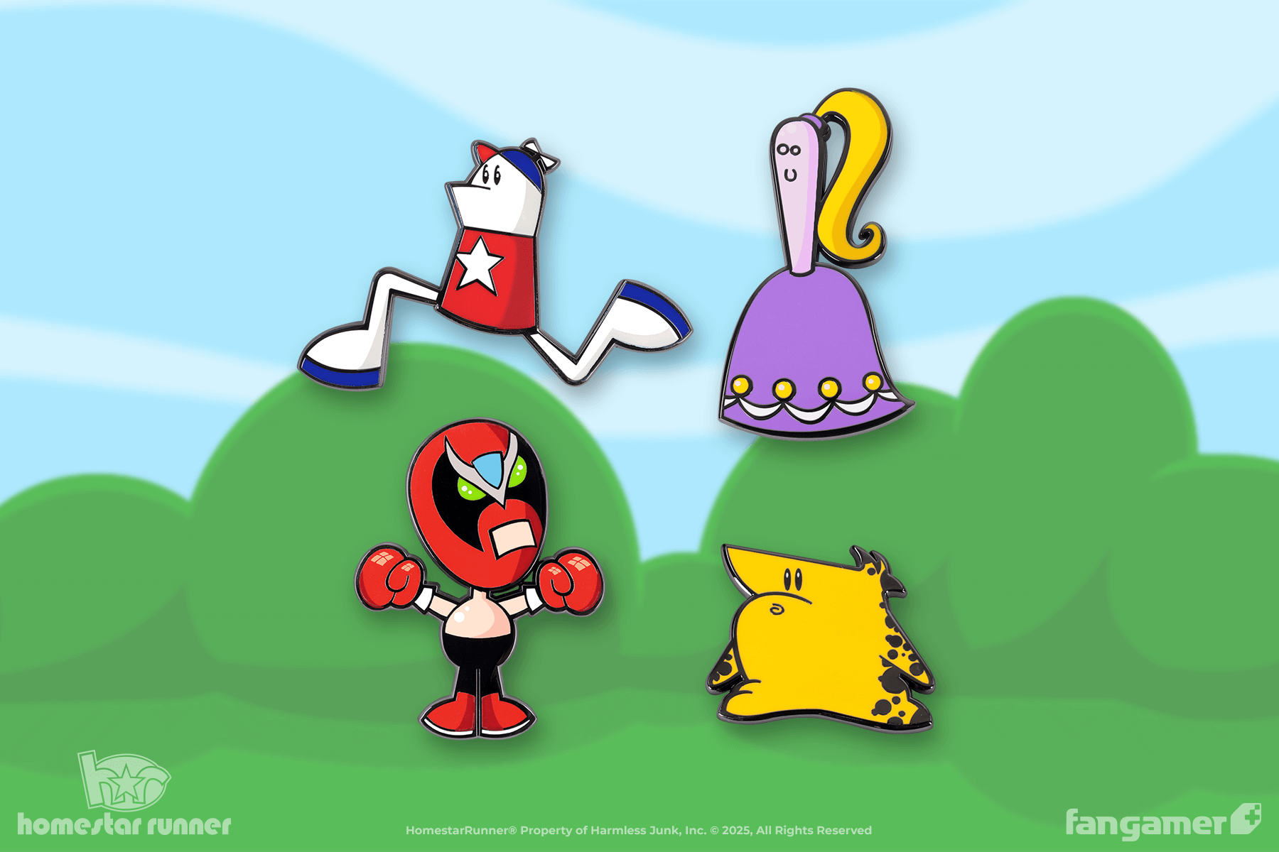 Homestar Runner Pin Combo
