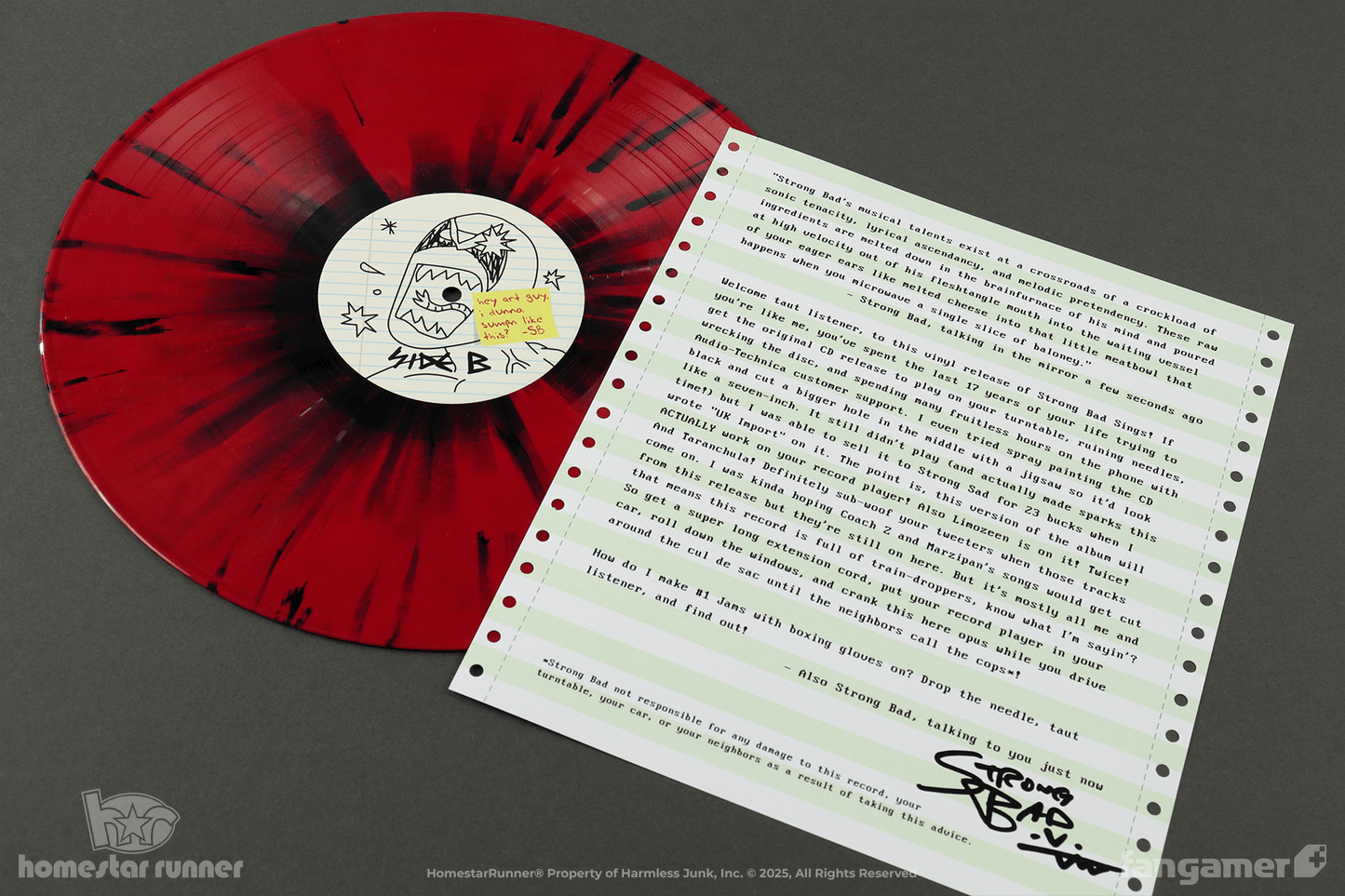 Strong Bad Sings (and Other Type Hits) Vinyl