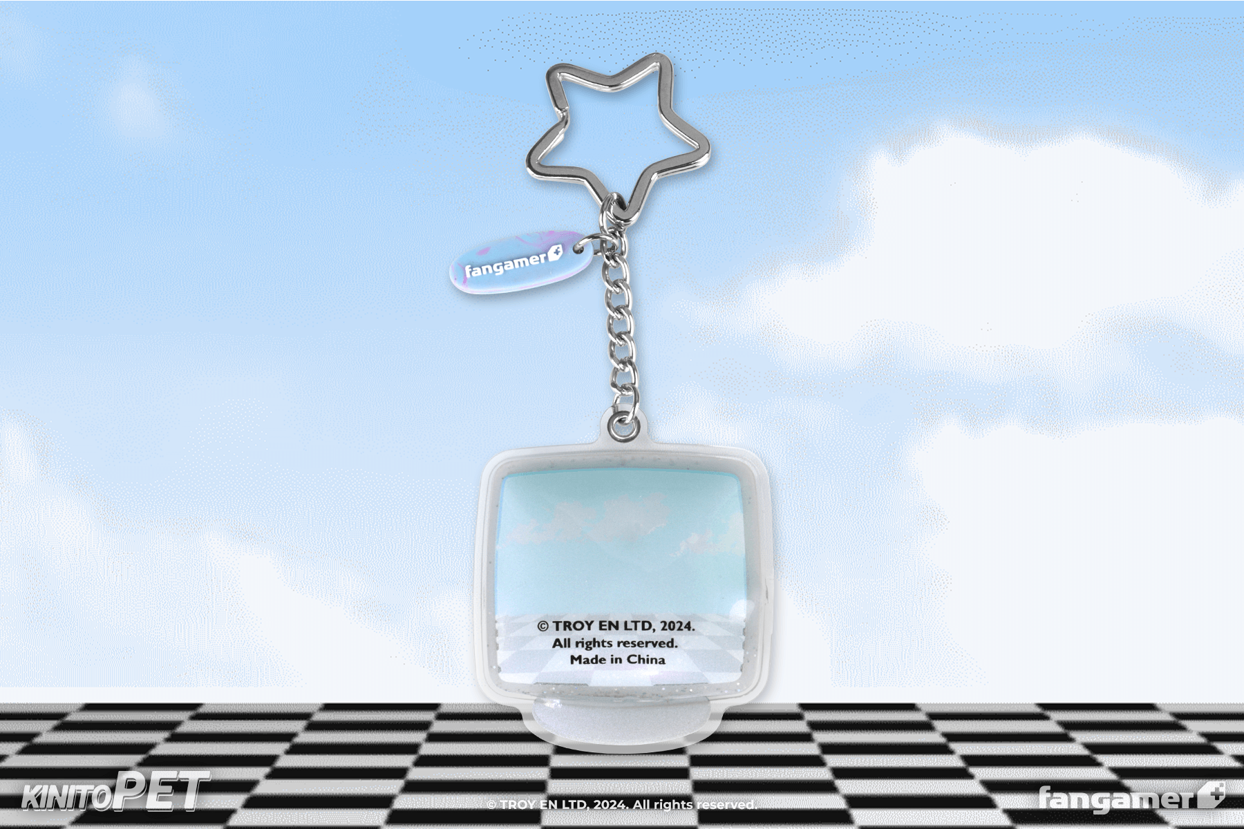 Surfing Kinito Keychain