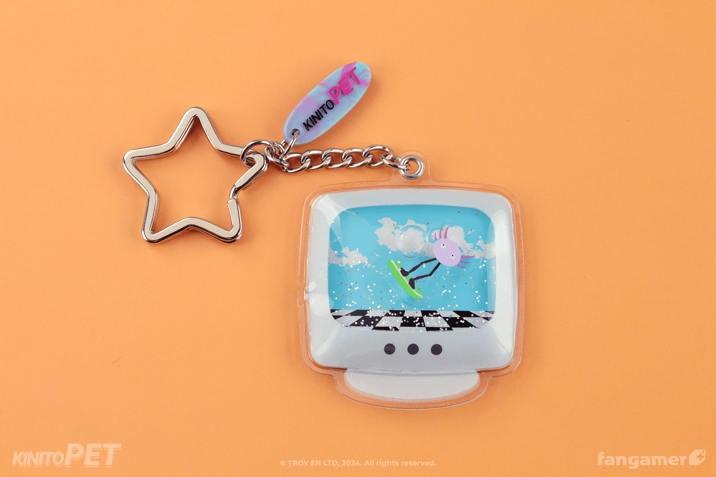 Surfing Kinito Keychain