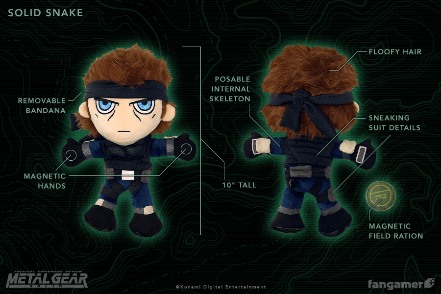 Snake and Otacon Plush Set