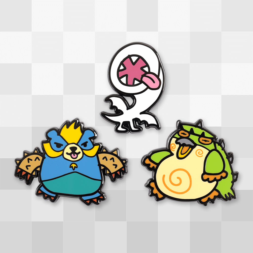 Wonk Monster Enamel Pin Set 2